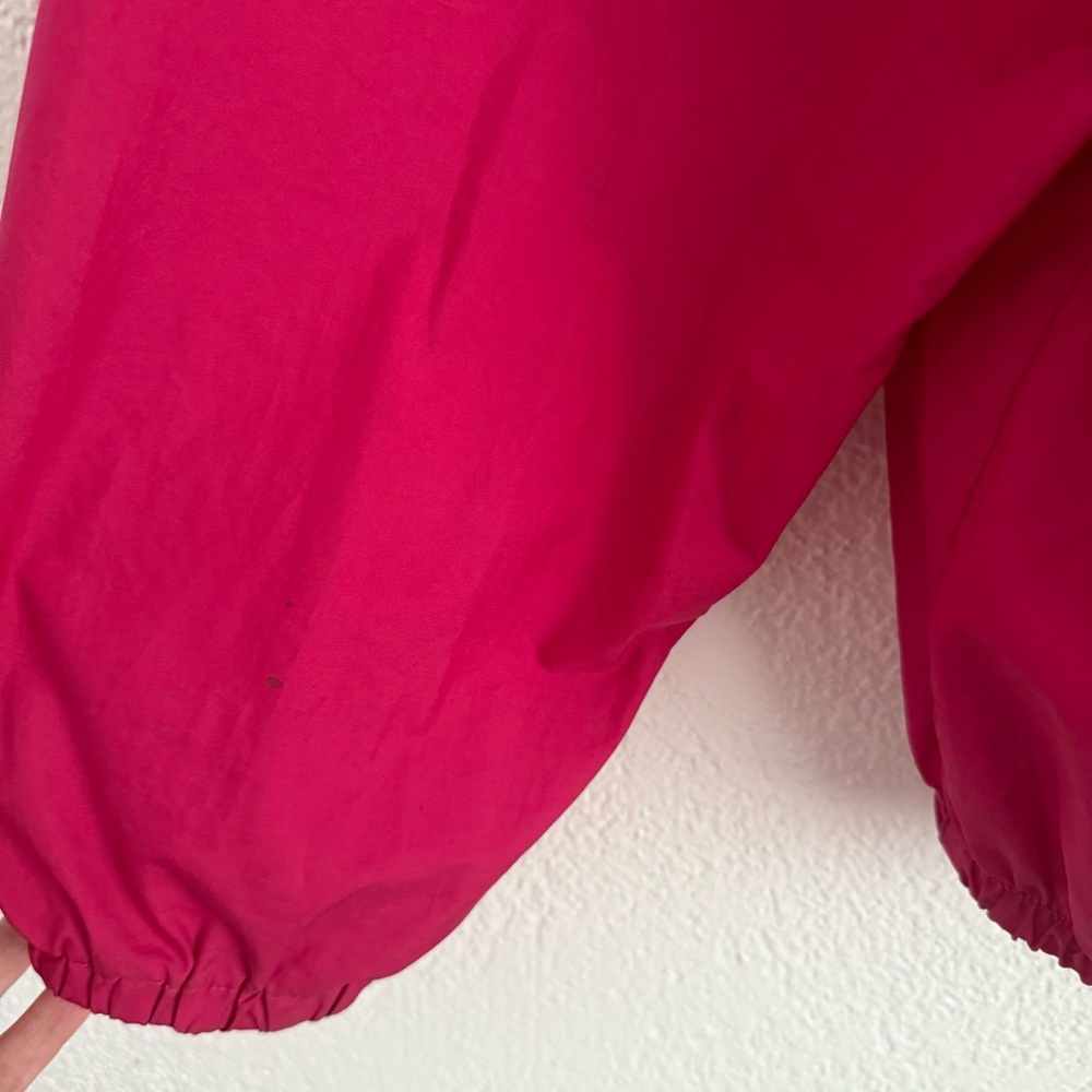 Vintage Rain Jacket Womens XL Pouch Wear Pink Oversized Lightweight 80s 90s - Picture 8 of 10